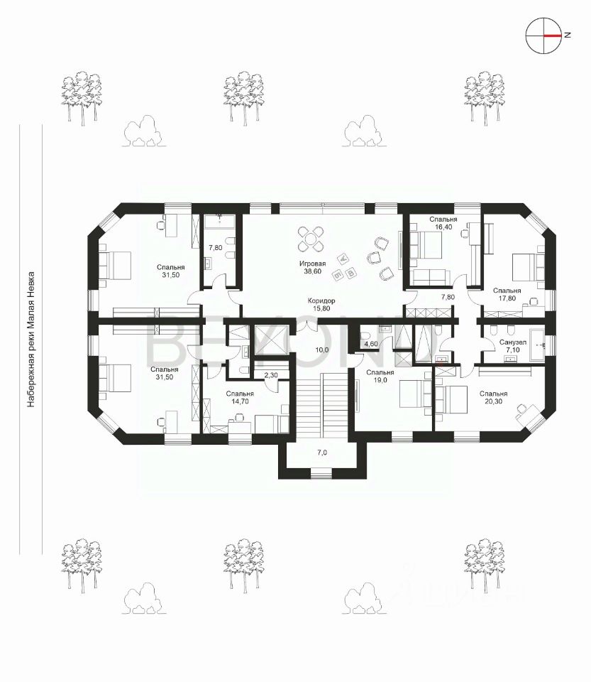 Продается 4-этажный дом, 1 116,9 м²