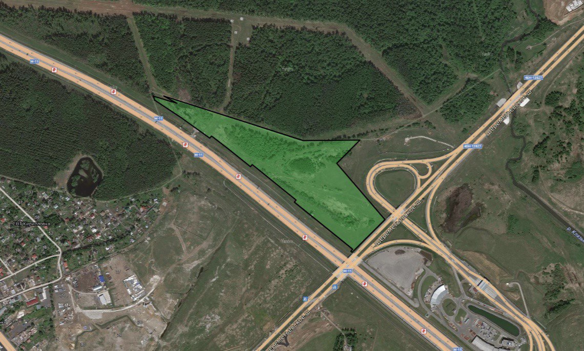 Земельный участок на трассе М11 «Москва – Санкт-Петербург»