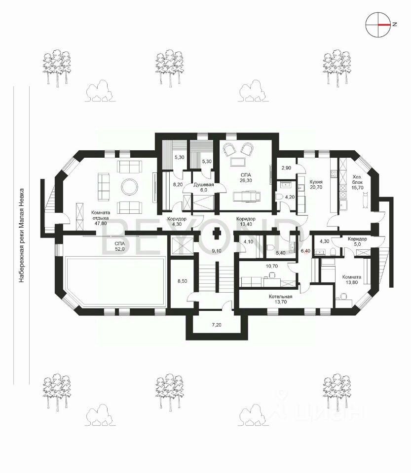 Продается 4-этажный дом, 1 116,9 м²