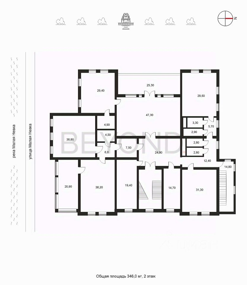 Продается 4-этажный дом, 1 465,5 м²
