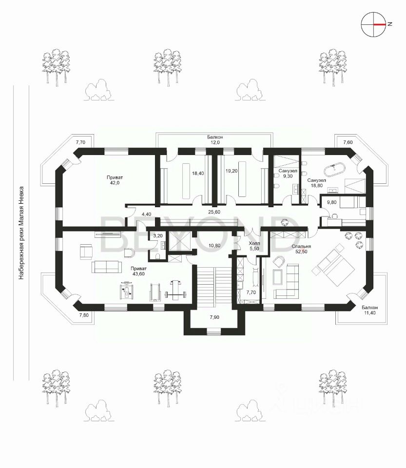 Продается 4-этажный дом, 1 116,9 м²